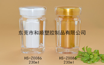 230ml片剂保健品高透方瓶 HS-Z0086