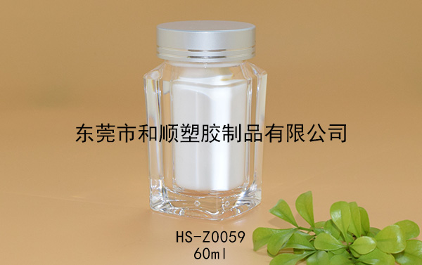 60ml虫草高透方瓶B HS-Z0059包装瓶